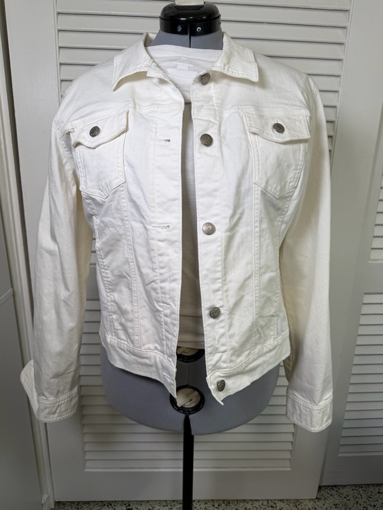 Old Navy Jackets & Blazers - Old Navy Classic White Women's Denim Jacket - Lightweight Button-Up